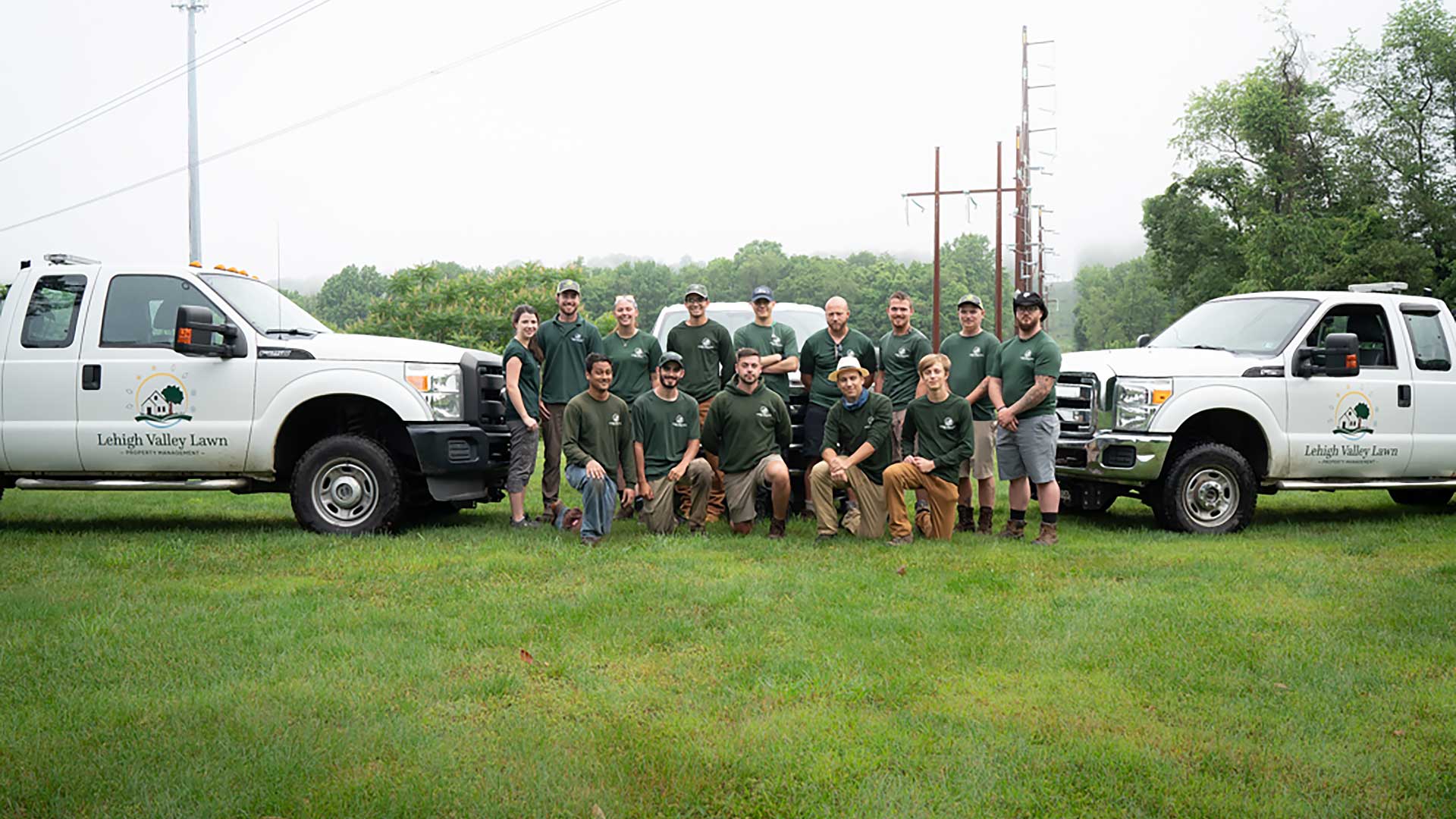 Lehigh Valley Lawn team in Zionsville, Pennsylvania.