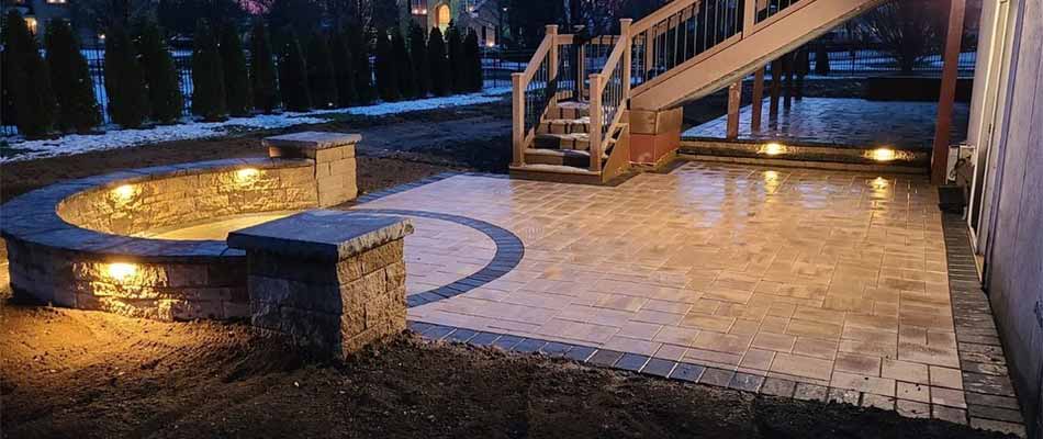Custom patio and outdoor lighting in Macungie, PA.
