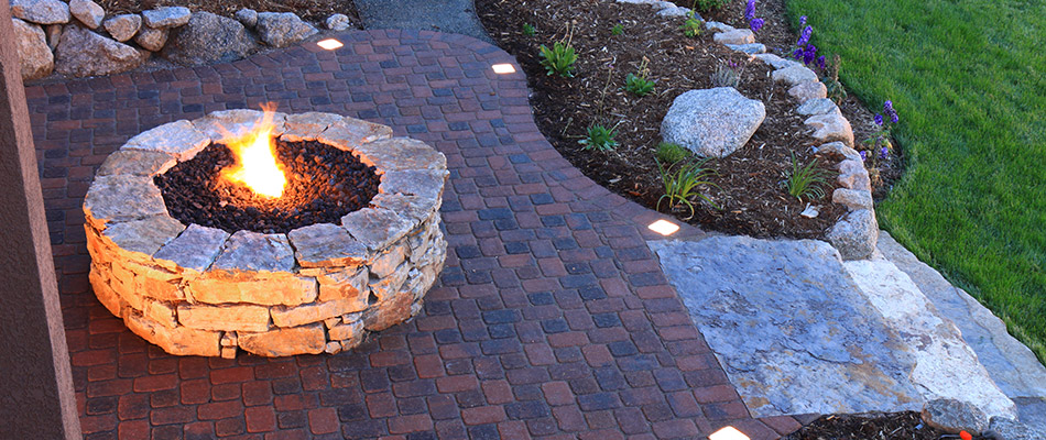 Custom fire pit built for a customer in Macungie, PA.